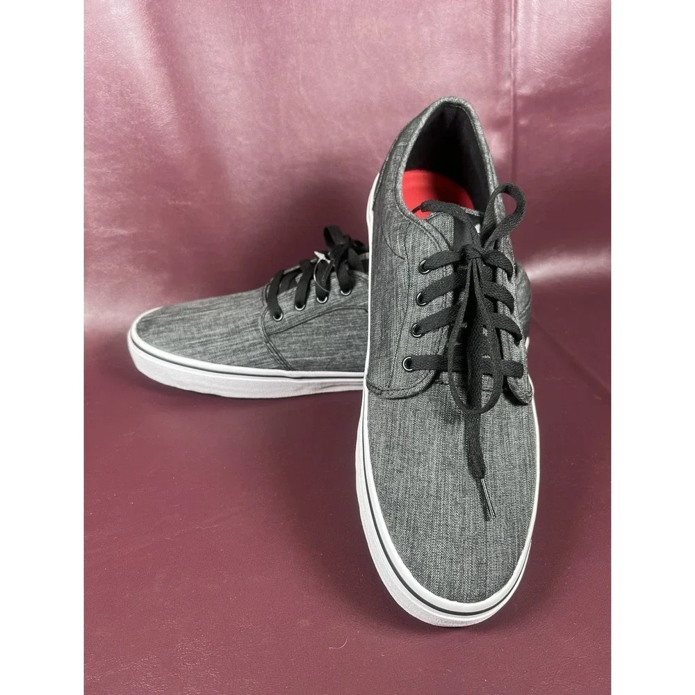 Shoes For Crews Mens Canvas Work‎ Sneakers Charcoal Gray Size 13